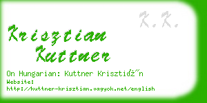 krisztian kuttner business card